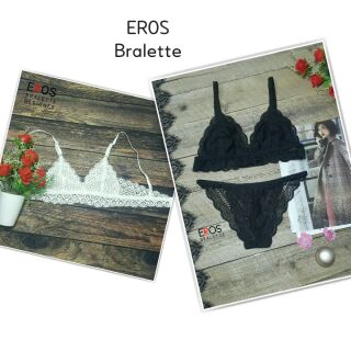 Combo 1 set áo lót bralette đen với 1 áo trắng