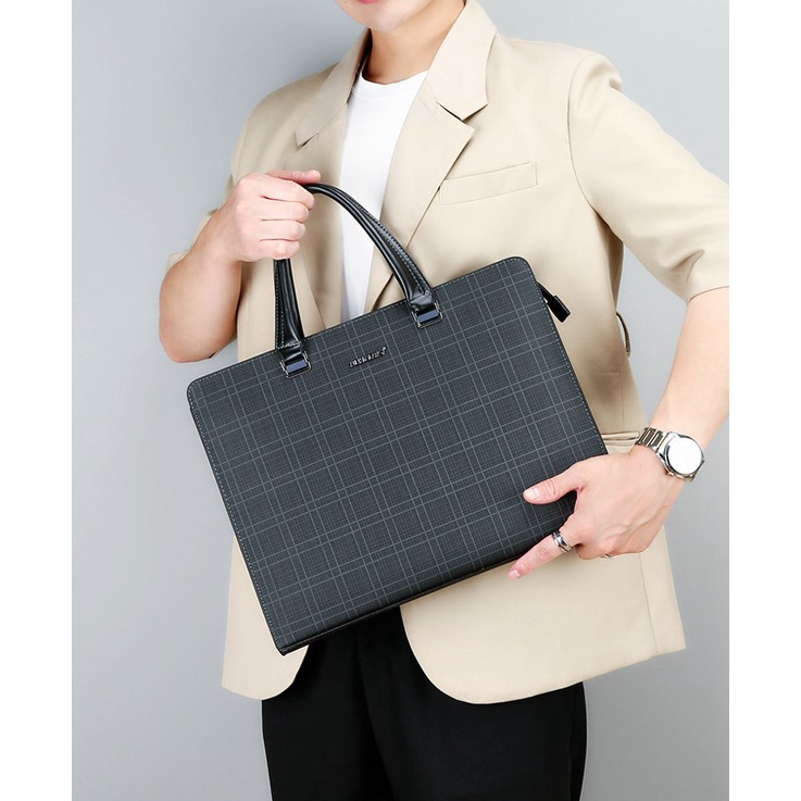 [Bảo hành 10 năm] Túi xách nam công sở CDN75 CHẤT DA SẦN BỀN ĐẸP CHỐNG NƯỚC I HỌA TIẾT CARO LỊCH LÃM SÀNH ĐIỆU (Loại 1) | BigBuy360 - bigbuy360.vn