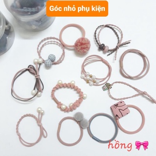 Set hộp cột tóc Hàn Quốc 12 chi tiết loại đẹp