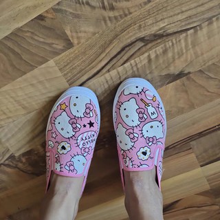 giày slipon doraemon, doremon, kitty