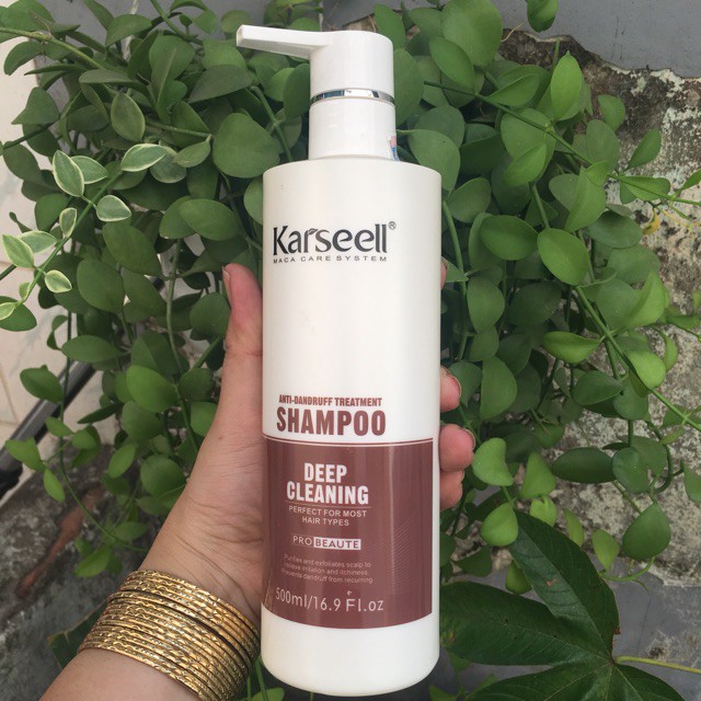 Dầu gội trị gàu Karseell Maca Deep Cleaning Anti-Dandruff Shampoo 500ml