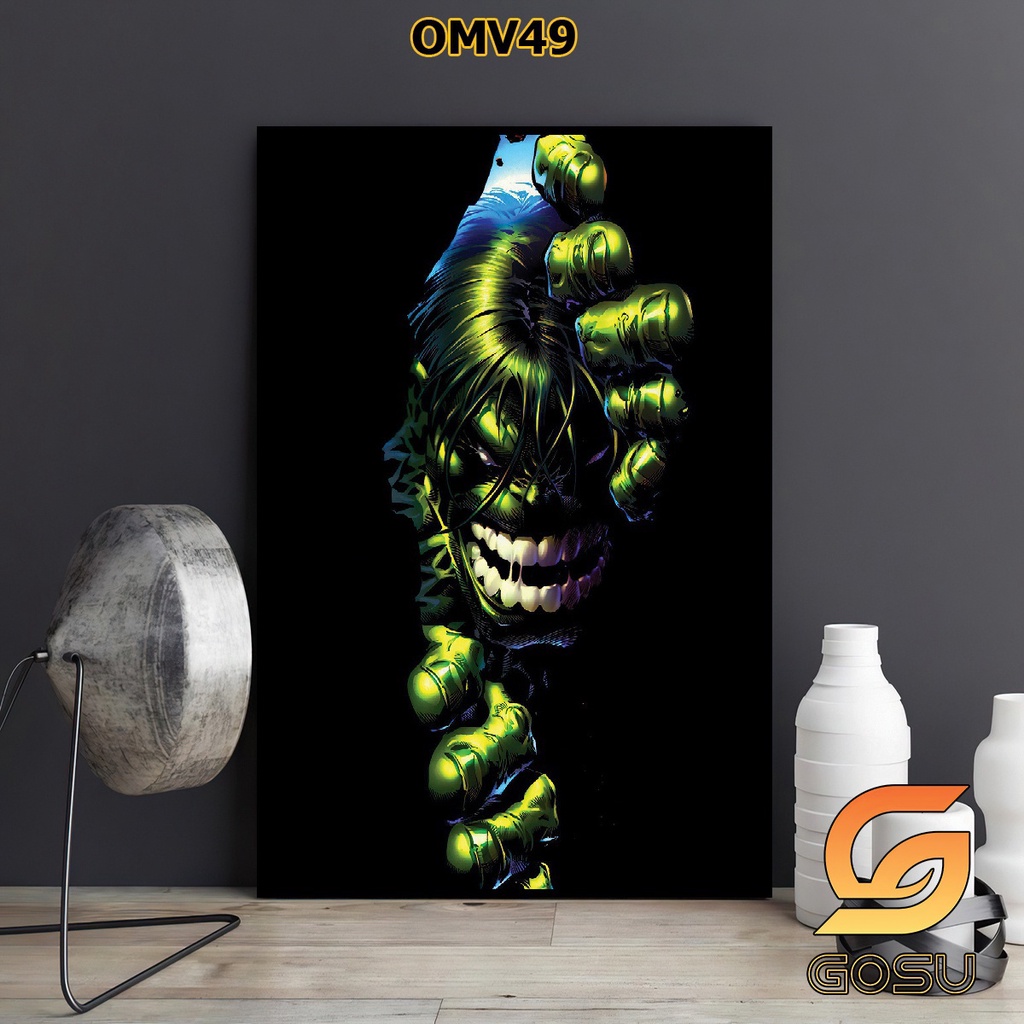 Tranh đơn chủ đề siêu anh hùng marvel bóng gương