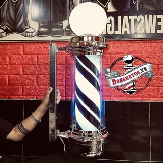 Đèn Barber Pole Sọc Trắng Đen