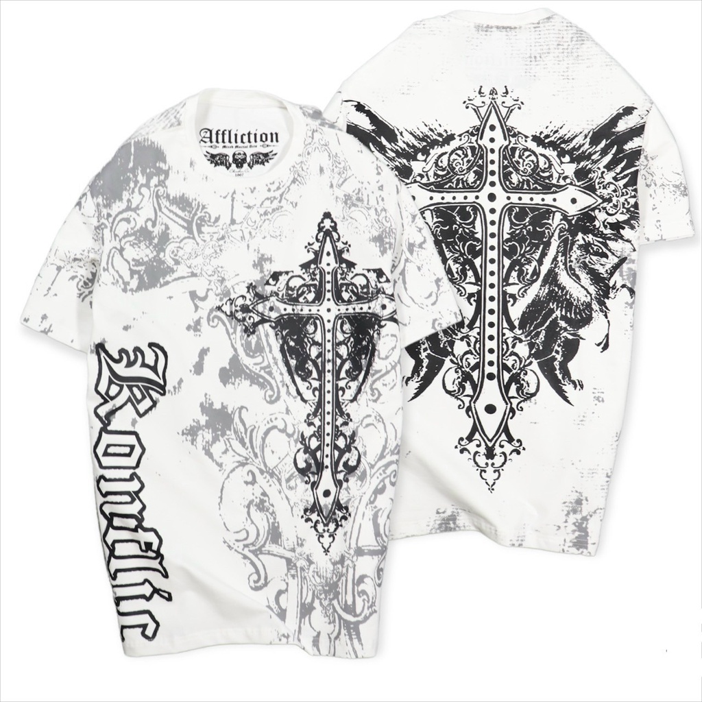 Áo thun Affliction họa tiết chất liệu vải cotton cao cấp form unisex dành cho nam và nữ