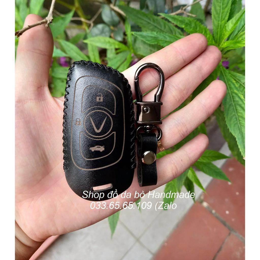 Bao da chìa khoá Vinfast Lux Sa 2.0, A2.0 bằng da bò thật