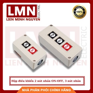 Hộp điều khiển 2 nút nhấn on-off, 3 nút nhấn for-rev-stop
