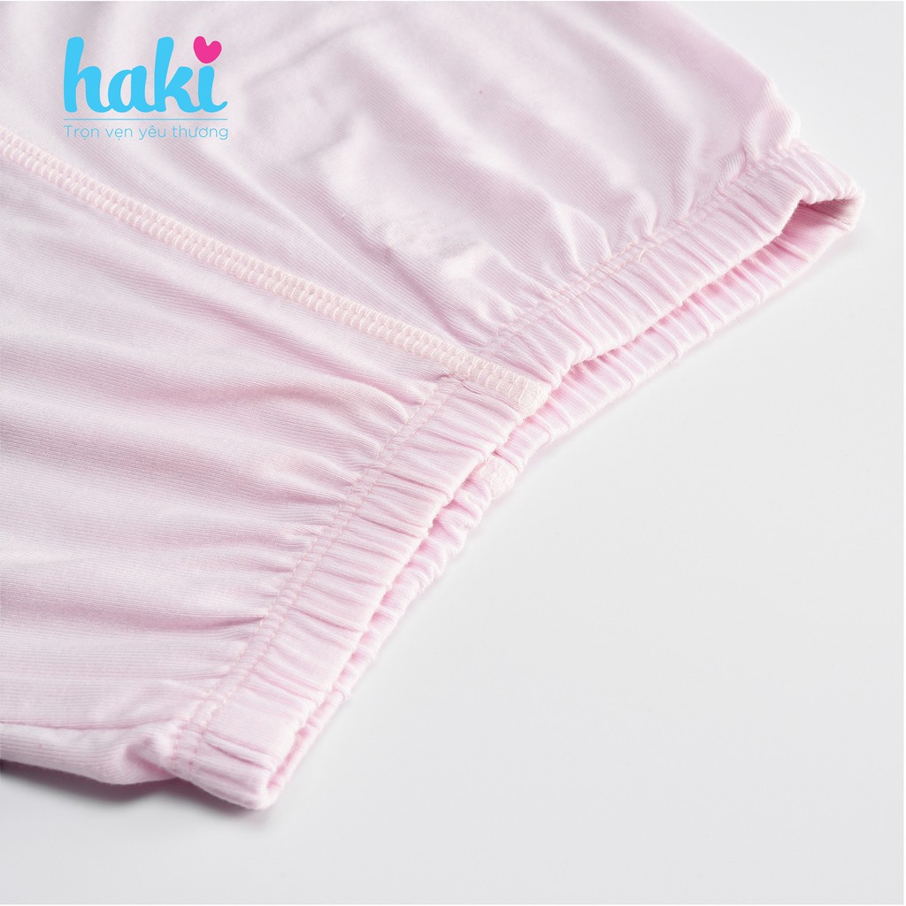 Bộ sát nách vải sợi tre cao cấp mềm mịn HAKI-set bộ ba lỗ cho bé trai bé gái, quần áo hè cho bé sơ sinh BB005