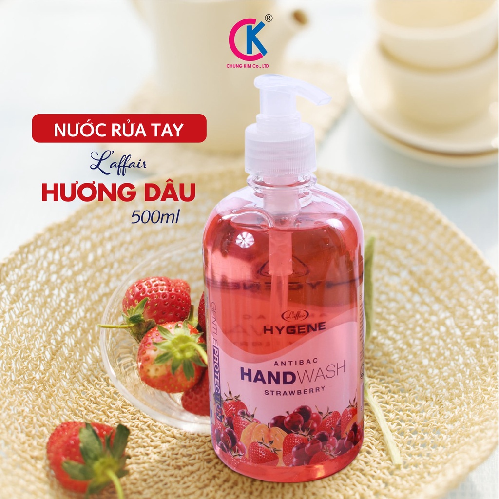 Nước rửa tay L’affair 500ml kháng khuẩn, khử mùi dưỡng da tay - Nhập Khẩu Malaysia