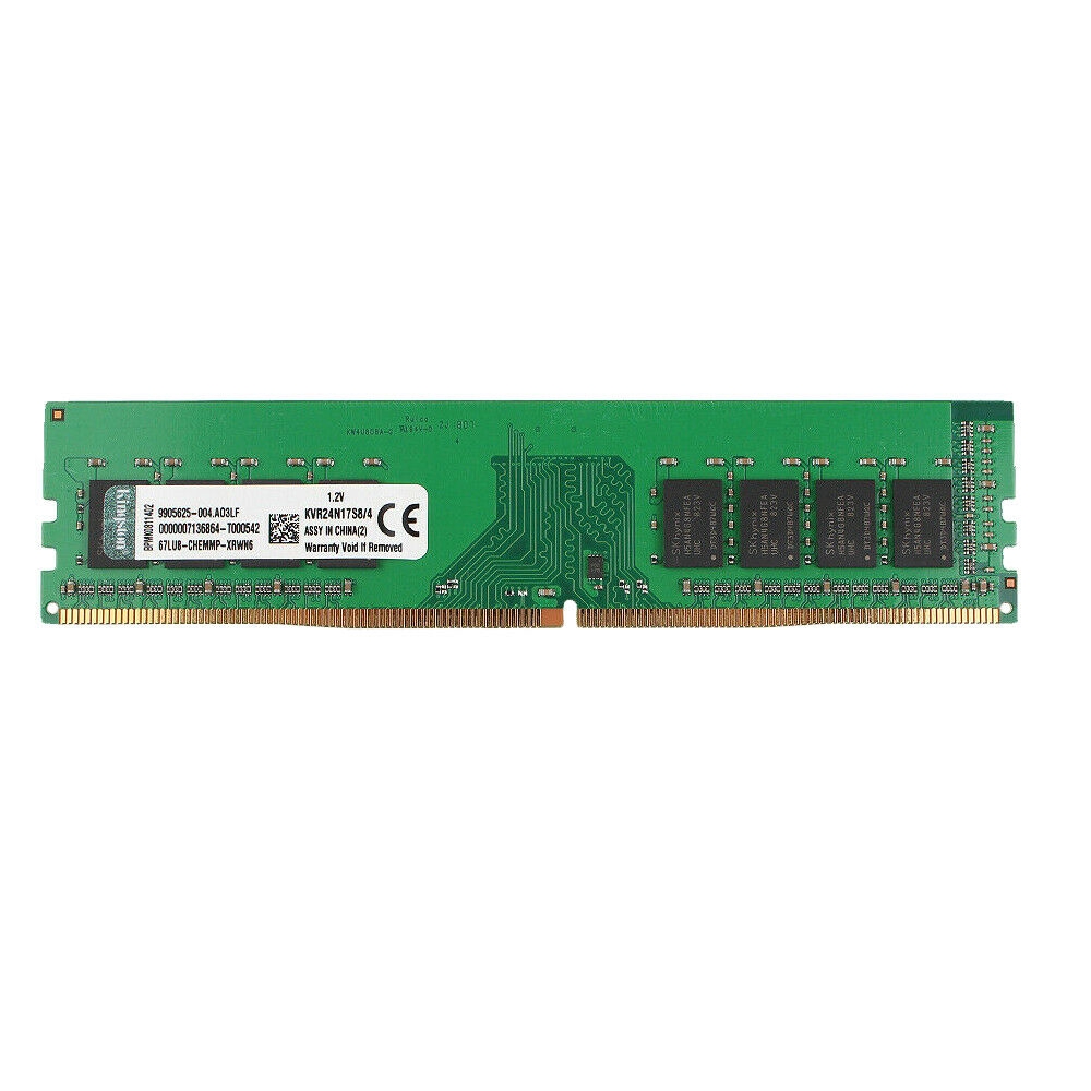 KINGSTON Bộ Nhớ 4gb Ddr4 2400mhz Pc4-19200 Kvr24N17S8 / 4 Dimm Cho Máy Tính