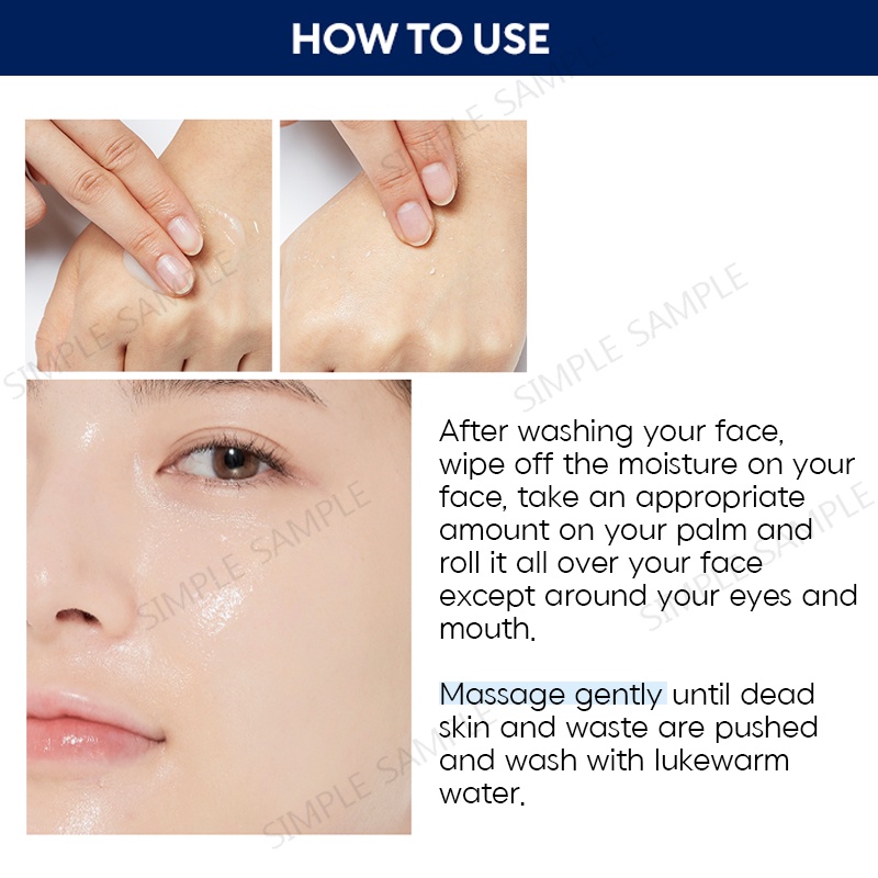 MISSHA Super aqua ultra hyalron peeling gel / mild peel exfoliate exfoliator face scrub exfoliating