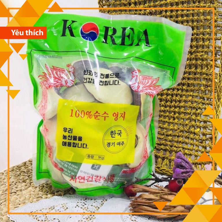 Nấm Linh Chi Vàng Túi Xanh Hàn Quốc  - Chính Hãng