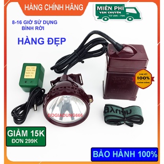 Đèn pin đội đầu siêu sáng led 188A ắc quy ( acquy ) soi ếch ánh sáng trắng hoặc vàng