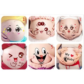 Miếng dán bụng bầu hoạt hình dễ thương (sẵn hàng)