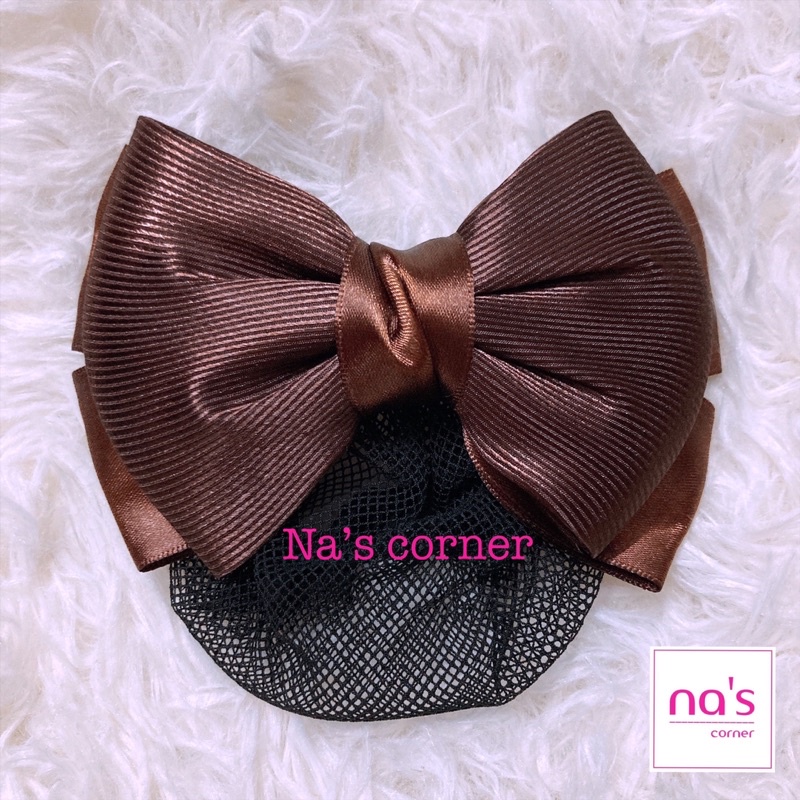 Kẹp lưới bới tóc búi tóc hoạ tiết cao cấp (5)