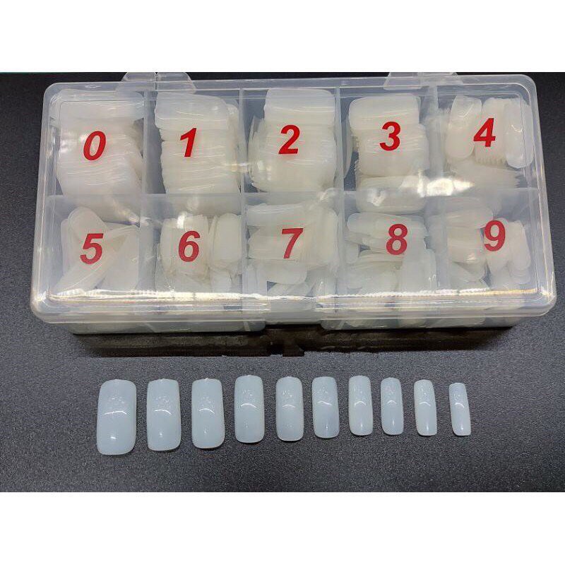 Móng úp chân dài fom vuông