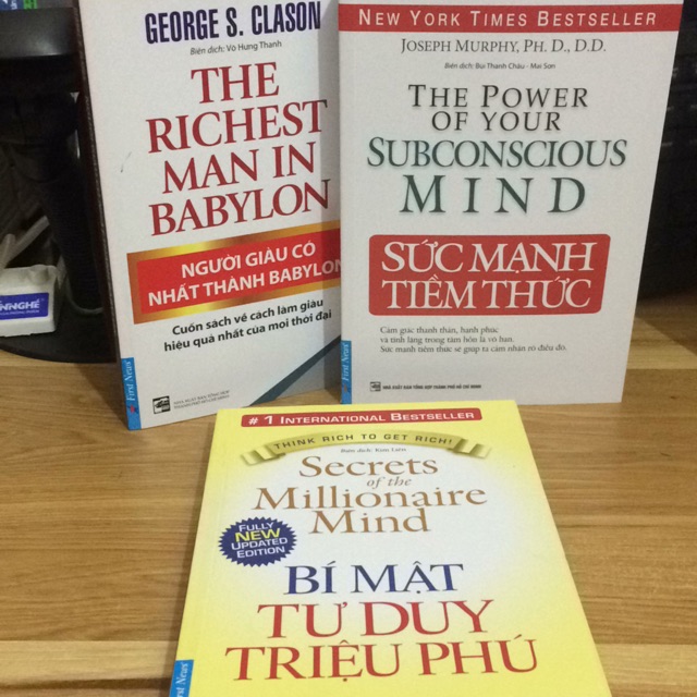 Sách - combo 3 Cuốn sức mạnh tiềm thức, bí mật tư duy triệu phú và người giàu có nhất thành babylon | BigBuy360 - bigbuy360.vn