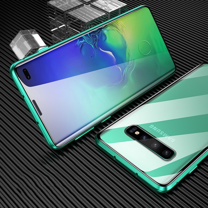 Ốp điện thoại hai mặt viền nam châm cho Samsung S10plus S10 Note10 10Plus s9 s8 note9 note8 s9+ s8+ | BigBuy360 - bigbuy360.vn