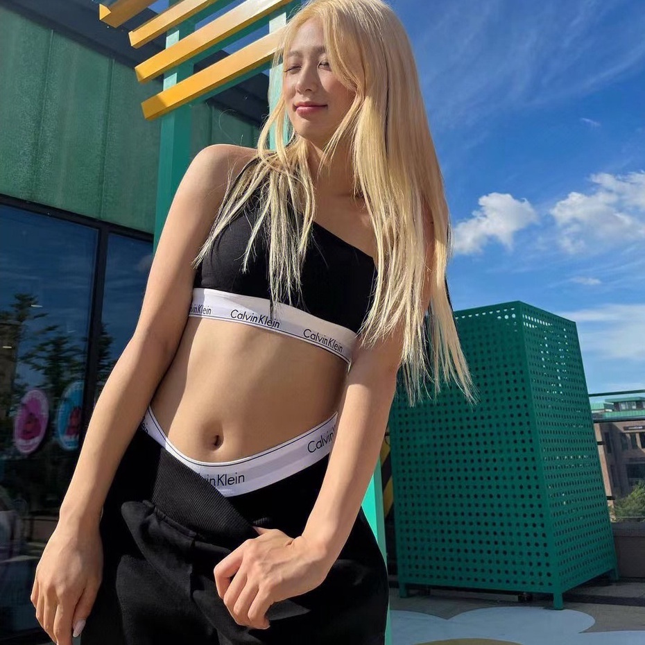 Set 2 Món Áo Bralette Một Vai + Quần Ngắn - Cotton Hiện Đại