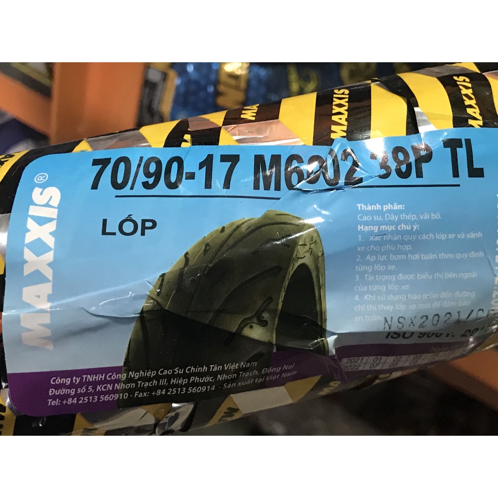 Vỏ Maxxis 70-80/90/17 6230/6002 Bánh Trước/Sau Sirius - Có/Không Ruột