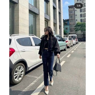 ÁO KHOÁC BOMBER CROPTOP (KÈM VIDEO HÌNH THẬT)