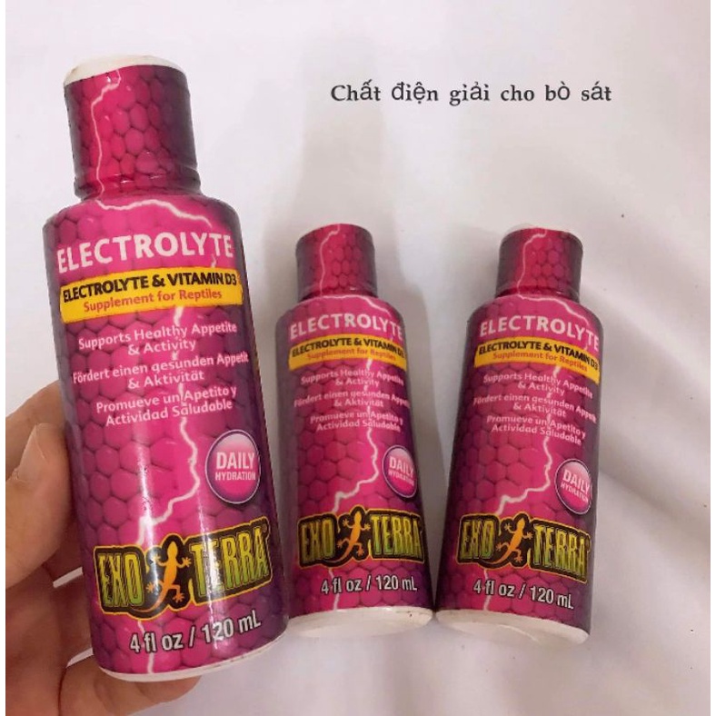 Chất điện giải Electrolyte Exo Terra giành cho bò sát.