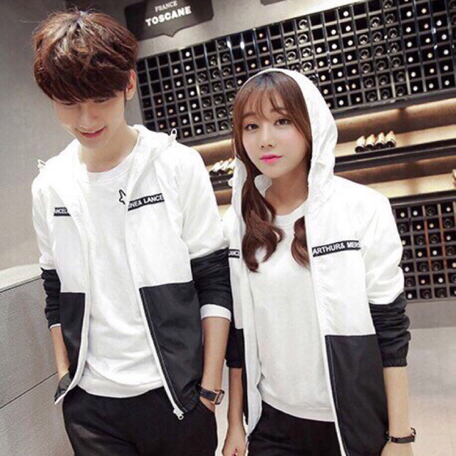 [Sale Tẹt Ga] Áo đôi áo khoác cặp đôi dù 2 lớp nam nữ Hàn Quốc - áo khoát đôi