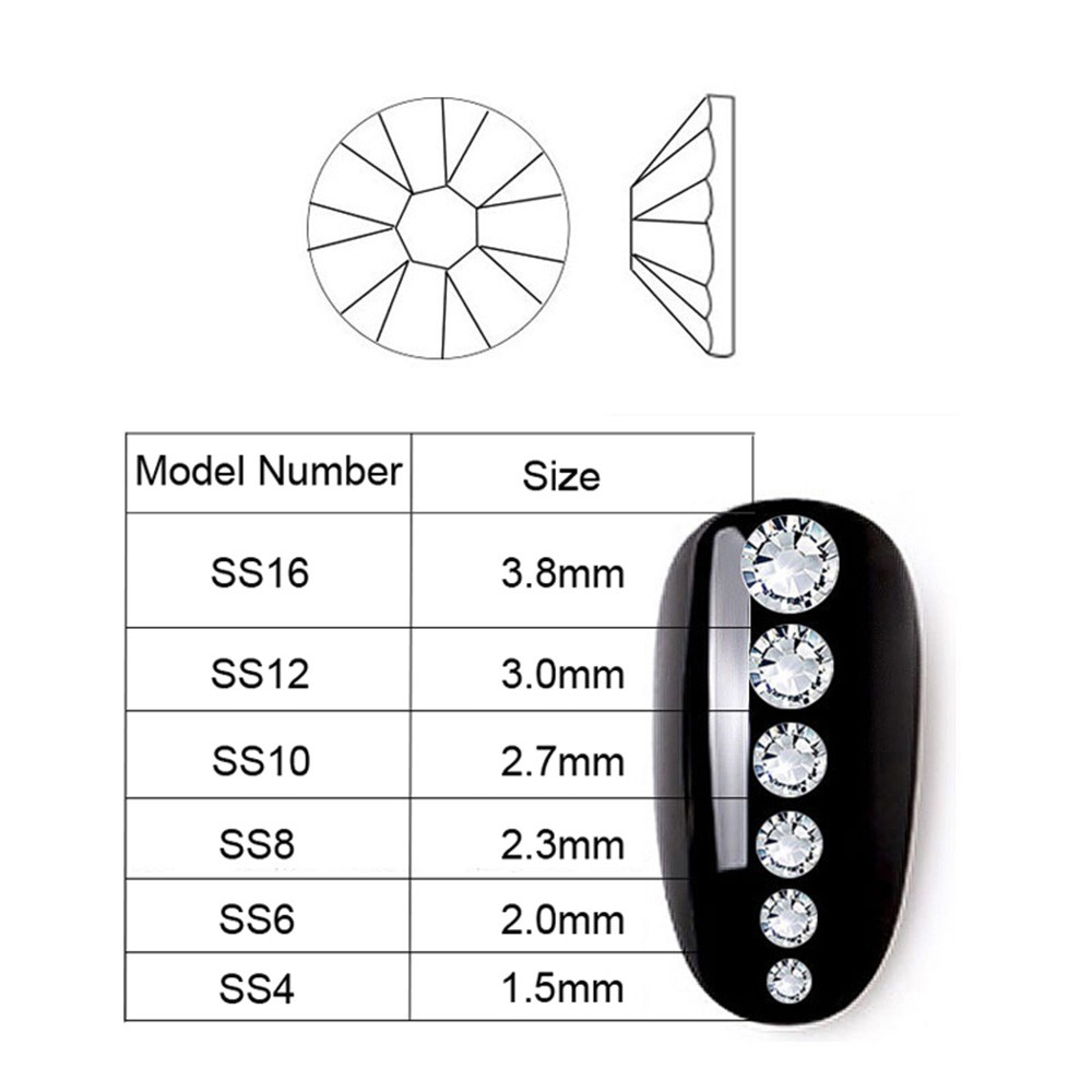 Hộp đá trang trí móng tay nghệ thuật nhiều màu sắc 12 ngăn chuyên dụng tiện lợi