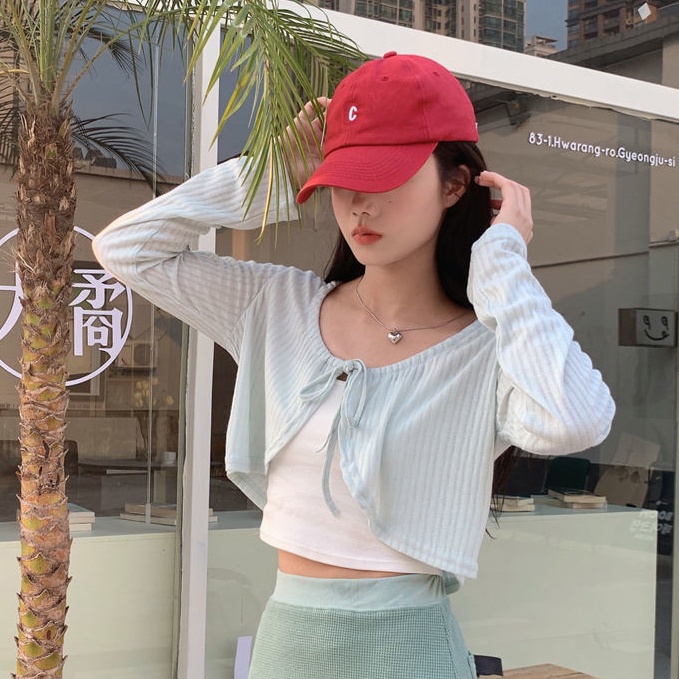 Áo Khoác cardigan Dệt Kim Thời Trang Mùa Hè Dành Cho Nữ