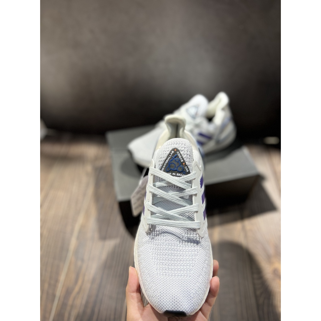 Giày thể thao ULTRA BOOST 2021 grey Xám gót tím đế đen Ultra boost UB 6.0