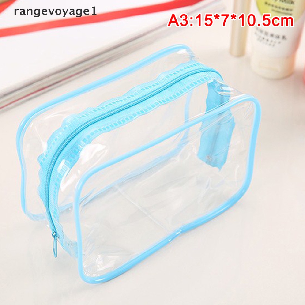 Túi Nhựa PVC Trong Suốt Đựng Đồ Trang Điểm Có Khóa Kéo Ốp