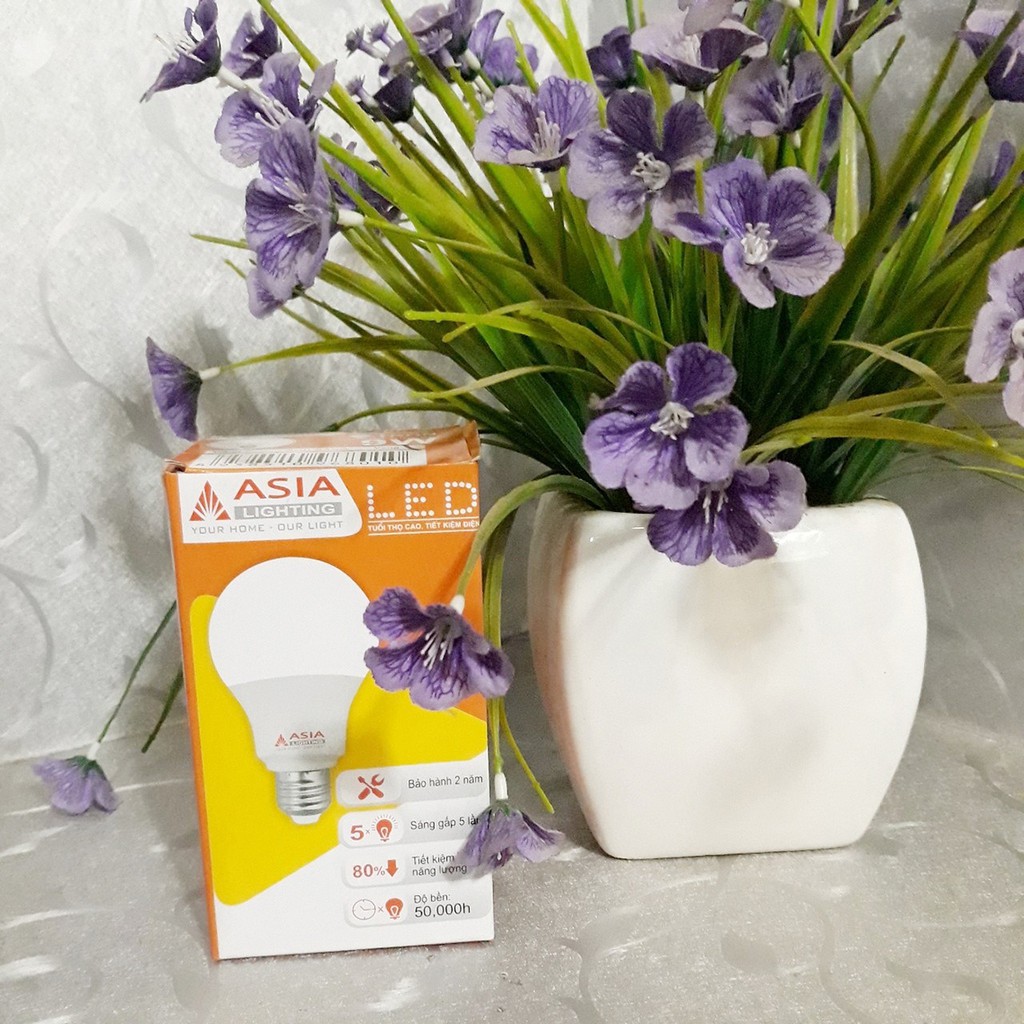Bóng đèn LED ASIA 3W đến 12W tiết kiệm điện (Hàng Việt Nam chất lượng cao) Bóng bup tròn ánh sáng trắng cck1 | BigBuy360 - bigbuy360.vn