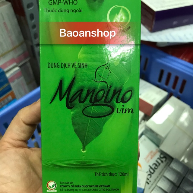 Dung Dịch Vệ Sinh Mangino vim . 120ml