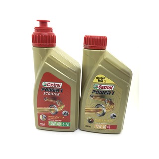 Dầu nhớt Castrol Power I Xe Ga (0.8ml ) và Xe Số (800ml)