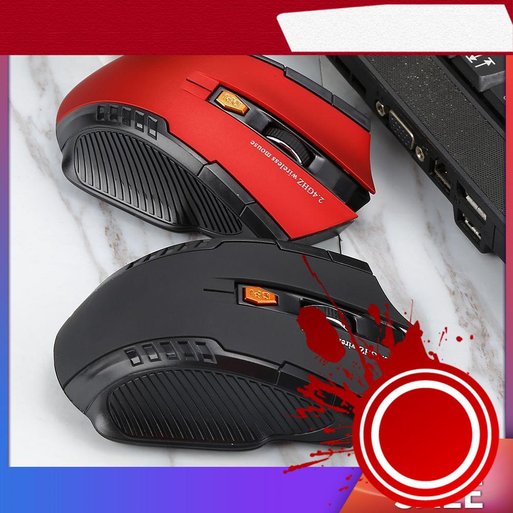 Chuột không dây 1600DPI 2.4GHz cho game thủ kèm USB nhận tín hiệu