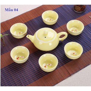 Bộ Ấm Chén 3D hình cá cao cấp
