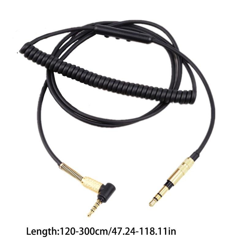 Dây Cáp Lò Xo 3.5MM Kèm Mic Cho Tai Nghe Sony MDR-10r MDR-1A XB950 Z1000 MSR7