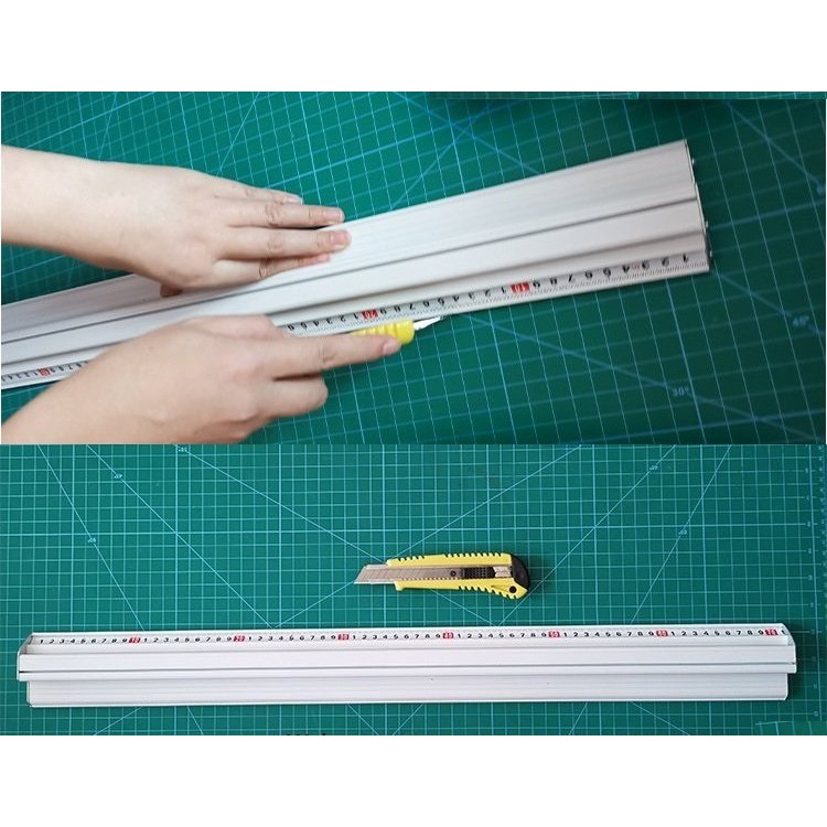 Thước nhôm chống trơn trượt, thước đo chống trơn trượt, thước cắt fomex mica alu