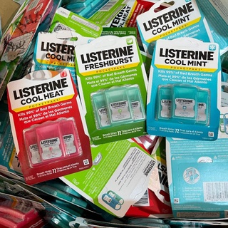 Miếng ngậm thơm miệng Listerine Pocketpaks Cool Mint Set 3 Vỉ 72 miếng