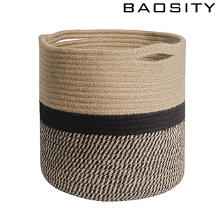 Giỏ đựng quần áo bẩn bằng dây thừng đan độc đáo tiện dụng