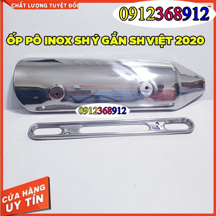 ỐP PÔ INOX SH Ý GẮN SH 2020-2021