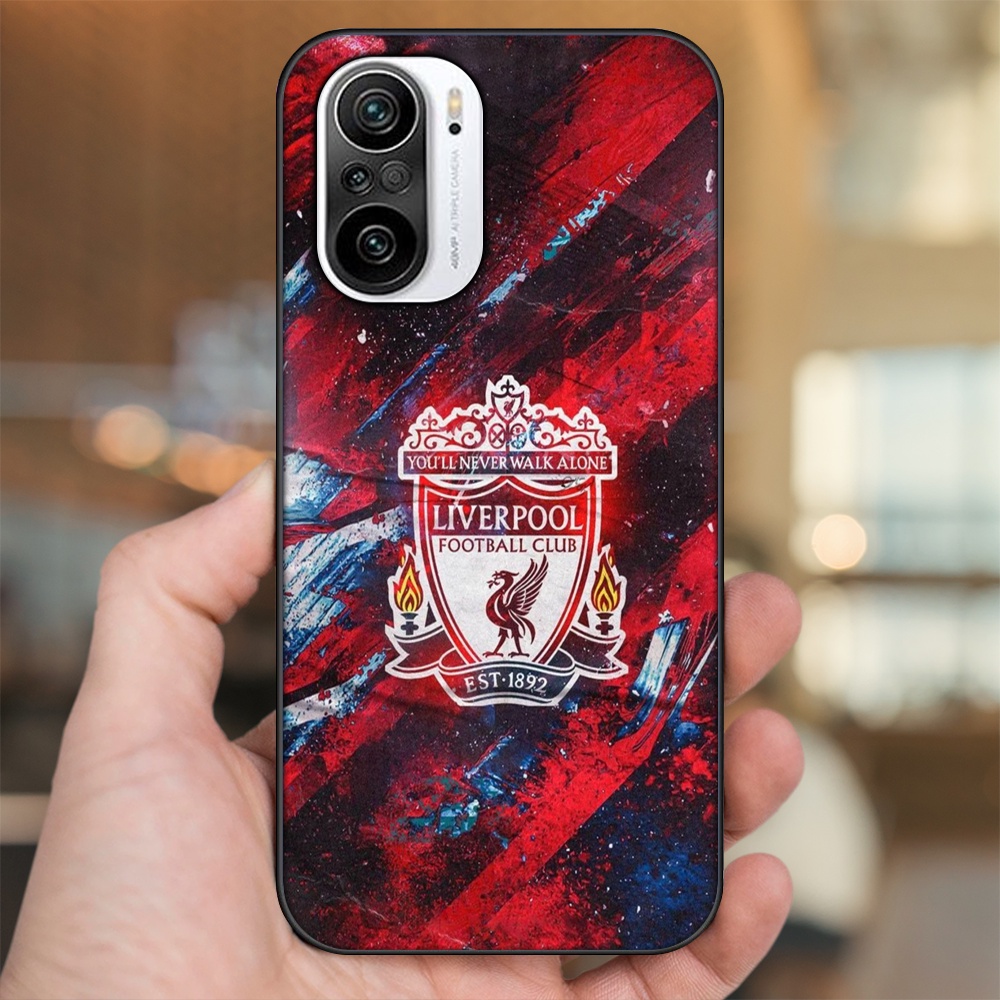 Ốp lưng Xiaomi K40 viền đen in hình Liverpool FC