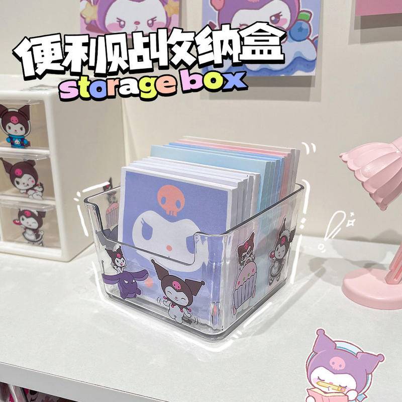⭐ iLado ⭐ kệ văn phòng phẩm để bàn tủ nhựa ghép túi trong dễ thương In Họa Tiết Hoạt Hình hộp văn phòng phẩm suốt kệ sổ tay tủ mini tủ để bàn chất lượng cao cất gọn gàng In Họa Tiết Hoạt Hình