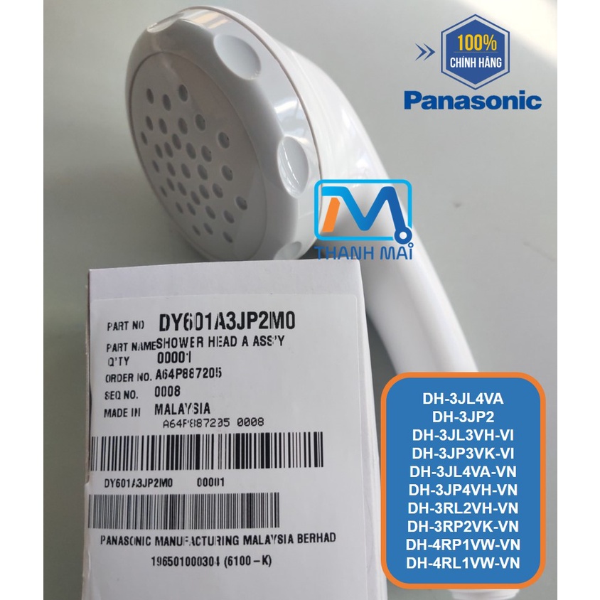 Vòi sen máy nước nóng  PANASONIC 3JL4VA-3JP2-3JL3VH-VI DH-3JP3VK-VI DH-3JL4VA-VN DH-3JP4VH-VN DH-3RL2VH-VN DH-3RP2V