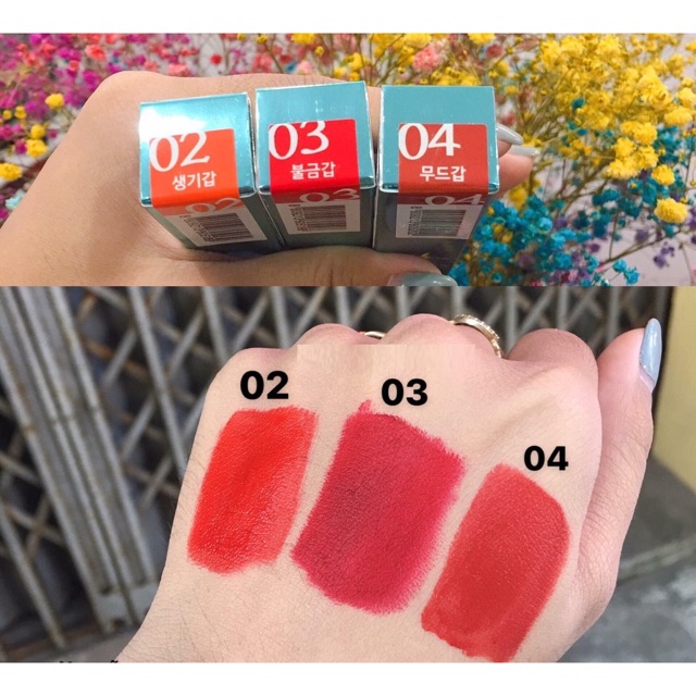 ( Sẵn ) Son kem BBIA Last Velvet Lip Tint Ver 1 màu 01 02 03 04 | Thế Giới Skin Care