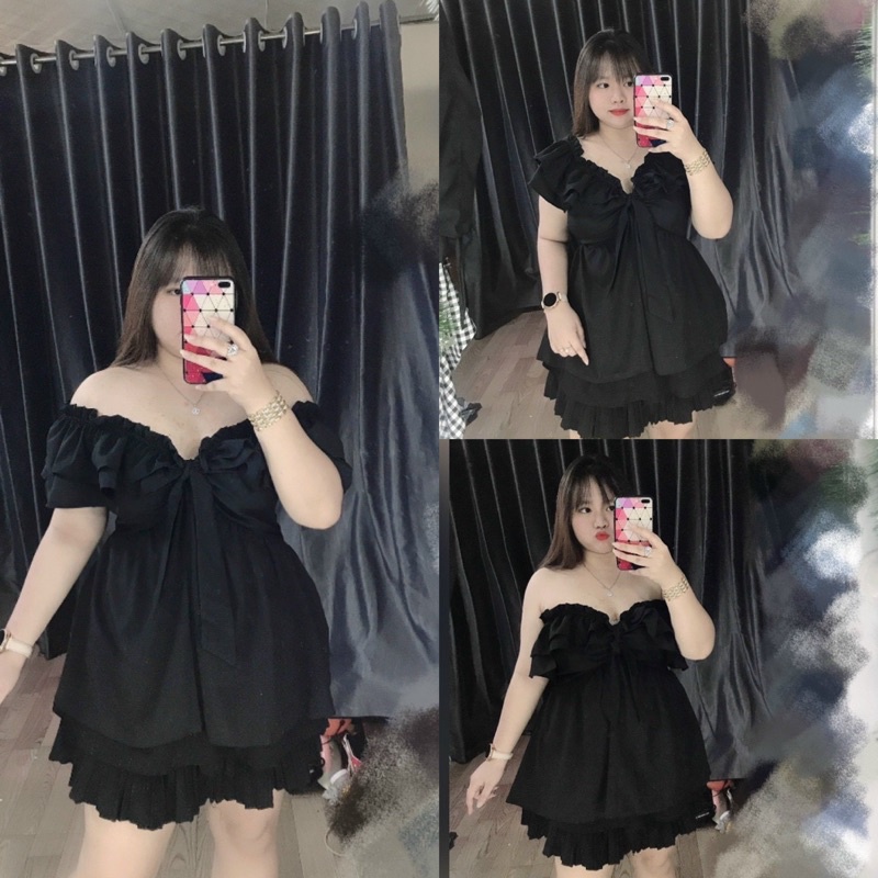 Áo bẹt vai Bigsize Thuỳ Trangg Hot Hit cho nàng 60-90kg