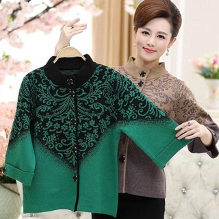 Áo len trung niên, len người già sang trọng hàng Quảng Châu