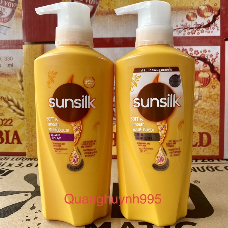 Dầu Xả Và Dầu Gội Sunsilk Mềm Mượt Diệu Kỳ 400G Và 380G( Thái Lan )