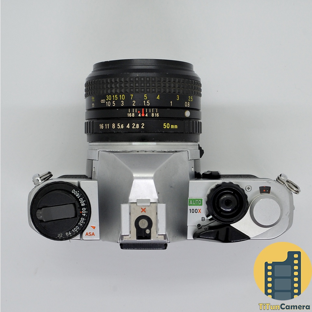 MÁY FILM PENTAX MV1 & RIKENON 50MM F2