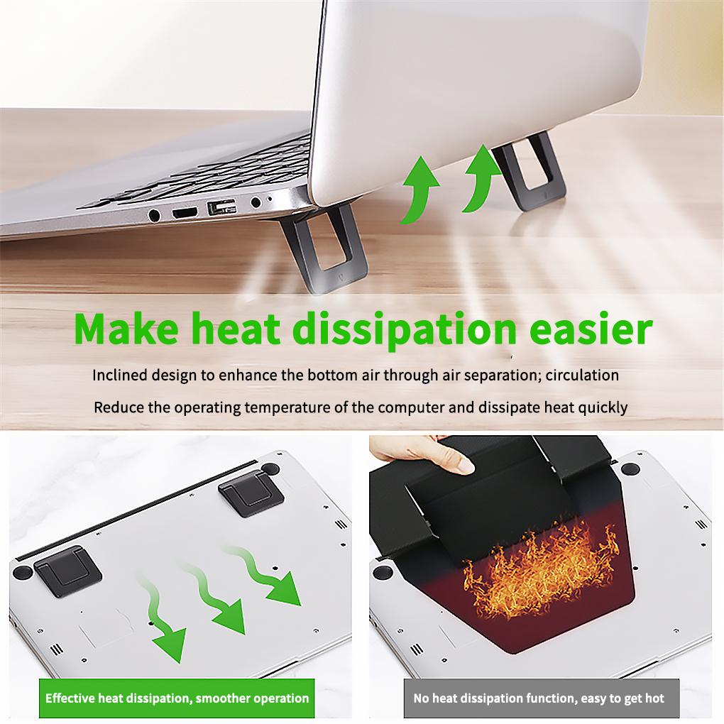 1 Cặp Giá Đỡ Laptop Mini Để Bàn Thông Dụng Cho MacBook Pro