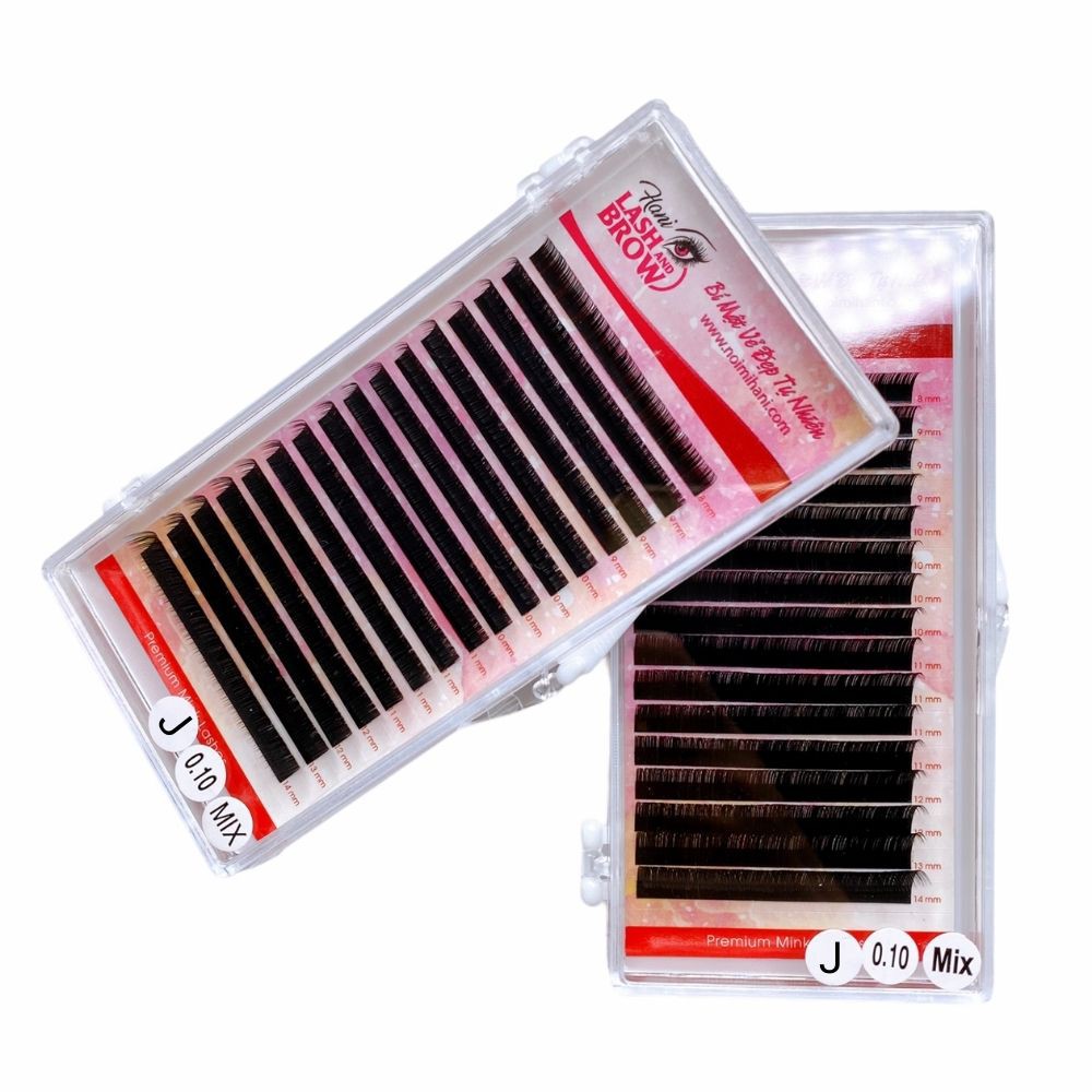 Lông Mi Khay Độ Cong J (0.03 , 0.05 , 0.20) - Lông Mi Cao Cấp Double Fast
